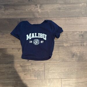 Garage Navy Graphic Tee